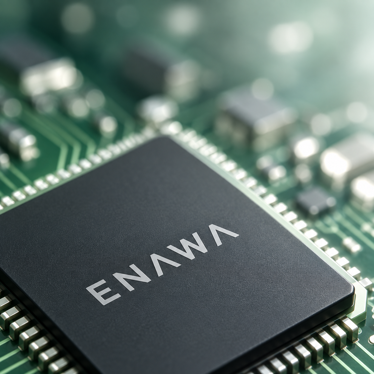 ENAWA processor concept on a circuit board